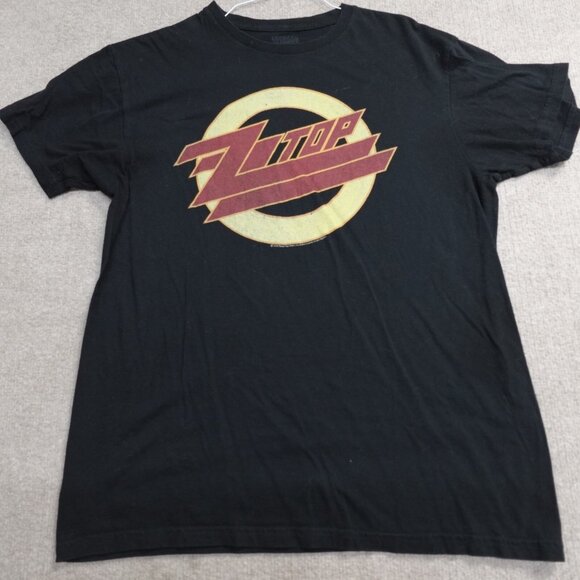 ZZ TOP Shirt Medium Black Double Sided '90s US Tour 2017 - Picture 1 of 6